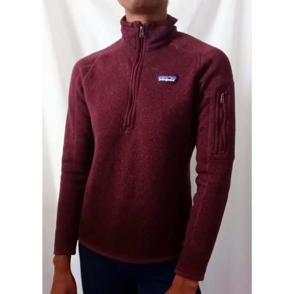 Patagonia Jackets & Blazers - Patagonia Burgundy Better Sweater Jacket